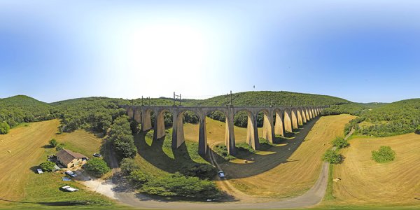 Viaduc du Boulet à Lachapelle-Auzac dans le Lot