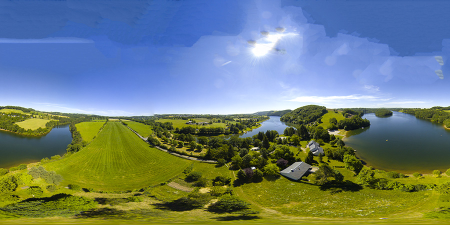 Le Grès au Vibal : visite virtuelle 360° du lac de Pont-de-Salars