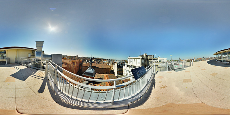 Toit des Galeries Lafayette de Toulouse – visite virtuelle 360° et vue panoramique