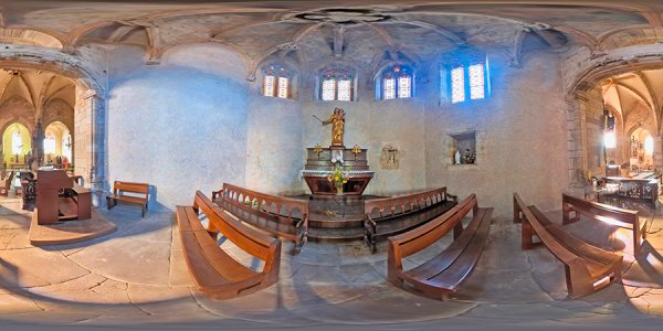 Chapelle de la collégiale de l'église de Saint-Sernin-sur-Rance en Aveyron