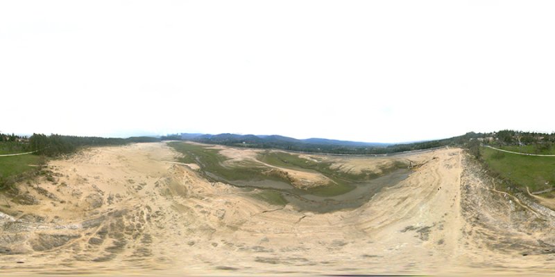 Vidange du lac de Saint-Ferréol 