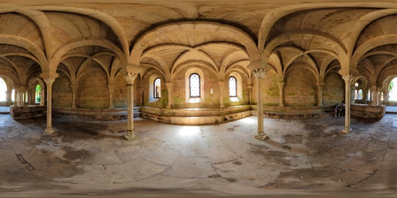Salle capitulaire de l'Abbaye de Fontfroide 