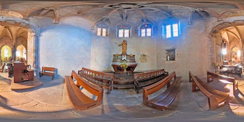 Chapelle de la collégiale de l'église de Saint-Sernin-sur-Rance en Aveyron